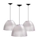 Kit C/3 Luminária Galpão Industrial 16 Poleg Cabo 2 M Bivolt