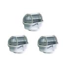 Kit C/3 - Luminaria Tartaruga Pvc Shintech Branca Com Vid... Kit C/3 - Luminaria Tartaruga Pvc Shintech Branca Com Vid...
