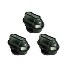 Kit C/3 - Luminaria Tartaruga Pvc Shintech Preta Com Vidr...