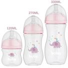 Kit c/3 mamadeiras easy flow elefante rosa - buba