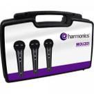 Kit c/ 3 Microfones Dinâmicos Cardióide MDU201 HARMONICS - KI / 3