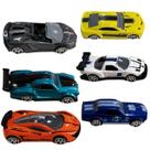 Kit C/ 3 Mini Carros de Brinquedo Metal Rodas Plásticas P/ Colecionar Infantil Criança Esportivo