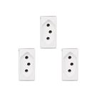 Kit C/3 - Modulo Pial Pop 1Tomada 10A Lg030 Branco