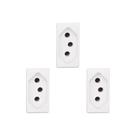 Kit C/3 - Modulo Pial Pop 1Tomada 20A Lg03020 Branco