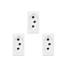Kit C/3 - Modulo Pial Pop 1Tomada 20A Lg03020 Branco Kit C/3 - Modulo Pial Pop 1Tomada 20A Lg03020 Branco