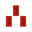 Kit C/3 - Modulo Soprano Ilus (Tomada 10A Vermelho) 5Ub99007