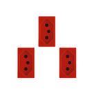 Kit C/3 - Modulo Soprano Ilus (Tomada 20A Vermelho) 5Ub9...