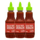 Kit C/3 Molhos De Pimenta Sriracha Cepêra Food Service