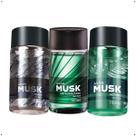 Kit C/3 Musk Body Splash Instinct + Metropolitano + Mineralis Avon