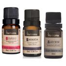 Kit c/3 Óleo Essencial 100% Natural Via Aroma 10ml - Gerânio - Lavanda - Alecrim Kit c/3 Óleo Essencial 100% Natural Via Aroma 10ml - Gerânio - Lavanda - Alecrim