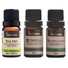 Kit c/3 Oleo Essencial Via Aroma 10ml - Melaleuca - Citronela - Eucaliptus