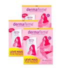Kit c/ 3 Packs - Sabonete Íntimo Dermafeme Floral 200ml