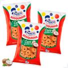 Kit C/3 Pacotes Biscoitos Doce Rosquinhas Panco Sabor Coco 500g