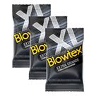 Kit c/ 3 Pacotes Preservativo Blowtex Extra Grande c/ 3 Un Cada Kit c/ 3 Pacotes Preservativo Blowtex Extra Grande c/ 3 Un Cada