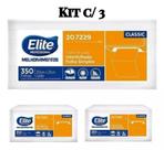 Kit C/3 - Papel Toalha Folhas Simples - Classic Interfolhado - Elite
