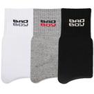 Kit c/3 Pares de Meia Bad Boy Cano Médio (15 cm) - 7650