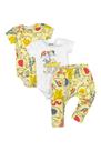kit c/3 peças 2 body e 1 calça baby elian