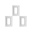 Kit C/3 - Placa Conjunto Modular Ilumi Vivaz 4X2 - 3 Modu...