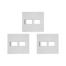 Kit C/3 - Placa Conjunto Modular Ilumi Vivaz 4X4 1 Modulo... Kit C/3 - Placa Conjunto Modular Ilumi Vivaz 4X4 1 Modulo...