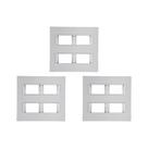 Kit C/3 - Placa Conjunto Modular Ilumi Vivaz 4X4 - 2 Modu... Kit C/3 - Placa Conjunto Modular Ilumi Vivaz 4X4 - 2 Modu...