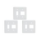 Kit C/3 - Placa Perlex Branca 4X4 (1 Saida+2 Saida) 23Pl12