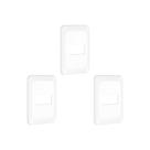 Kit C/3 - Placa Pial Pop Branca 4X2(1Modulo Horizontal) L... Kit C/3 - Placa Pial Pop Branca 4X2(1Modulo Horizontal) L...