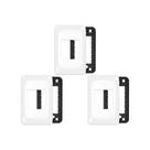 Kit C/3 - Placa Pial Pop Branca 4X2(2Modulo Horizontal) L...
