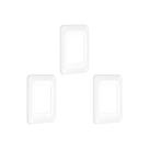 Kit C/3 - Placa Pial Pop Branca 4X2(3Modulo Horizontal) L... Kit C/3 - Placa Pial Pop Branca 4X2(3Modulo Horizontal) L...