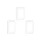Kit C/3 - Placa Pial Pop Branca 4X2(3Modulo Horizontal) L... Kit C/3 - Placa Pial Pop Branca 4X2(3Modulo Horizontal) L...