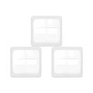 Kit C/3 - Placa Pial Pop Branca 4X4 - 1 Modulo+1 Modulo L... Kit C/3 - Placa Pial Pop Branca 4X4 - 1 Modulo+1 Modulo L...