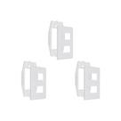 Kit C/3 - Placa Steck Linha Stella Branca 4X2 - 2 Modulos...