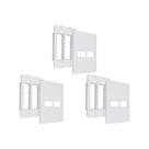 Kit C/3 - Placa Steck Linha Stella Branca 4X4 - 1 Modulo ...
