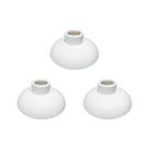 Kit C/3 - Plafonier Pvc Perlex Branco Redondo Soquete Por...