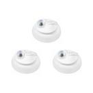 Kit C/3 - Plafonier Pvc Perlex Branco Soquete Duplo 225/1