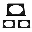 Kit C/3 Porta Grelha Ralo Click 15x15 Suporte Inox Preto