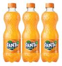 Kit C/3 Refrigerante Fanta Laranja 600ml
