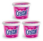 Kit C/3 Sabão Em Pasta Cristal Rosa 500g