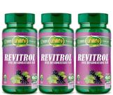 KIT C/3 Semente De Uva Revitrol Resveratrol 60 Caps Unilife
