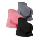 Kit C/ 3 Short Levanta Bumbum Feminino Academia Yoga Fitness