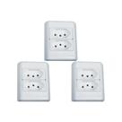 Kit C/3 - Sistema Perlex Branca (2 Tomadas 10/10A) 3011/11Br