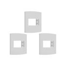 Kit C/3 - Sistema X Peesa Alfa Espelho Placa 4X2 1Ret.P3202