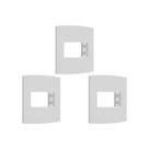Kit C/3 - Sistema X Peesa Alfa Espelho Placa 4X2 1Ret.P3202 Kit C/3 - Sistema X Peesa Alfa Espelho Placa 4X2 1Ret.P3202