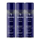 KIT C/3 Spray Fixador para Cabelo Karina Controle & Volume Extra Forte 400ml KIT C/3 Spray Fixador para Cabelo Karina Controle & Volume Extra Forte 400ml
