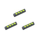 Kit C/3 - Tomada Barra Fiolux Quadrupla 2Polos 20A Preto