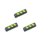 Kit C/3 - Tomada Barra Fiolux Tripla 2P 20A Preto