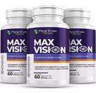KIT C/3 Un. Max Vision 350mg 60 Caps+Vit A C E e Zinco - Floral Ervas do Brasil