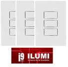 KIT C/3 UNIDADES DE 3 INTERRUPTORES SIMPLES 250v~ 10ª LINHA INOVE