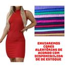 KIT C/3 Vestidos Gola Alta Canelado KIT C/3 Vestidos Gola Alta Canelado