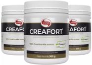 Kit c/ 3 x creafort pote 300g vitafor creatina creatine vitafor