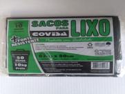 Kit c/30 Sacos para lixo Covisa 50lts reforçado. Kit c/30 Sacos para lixo Covisa 50lts reforçado.